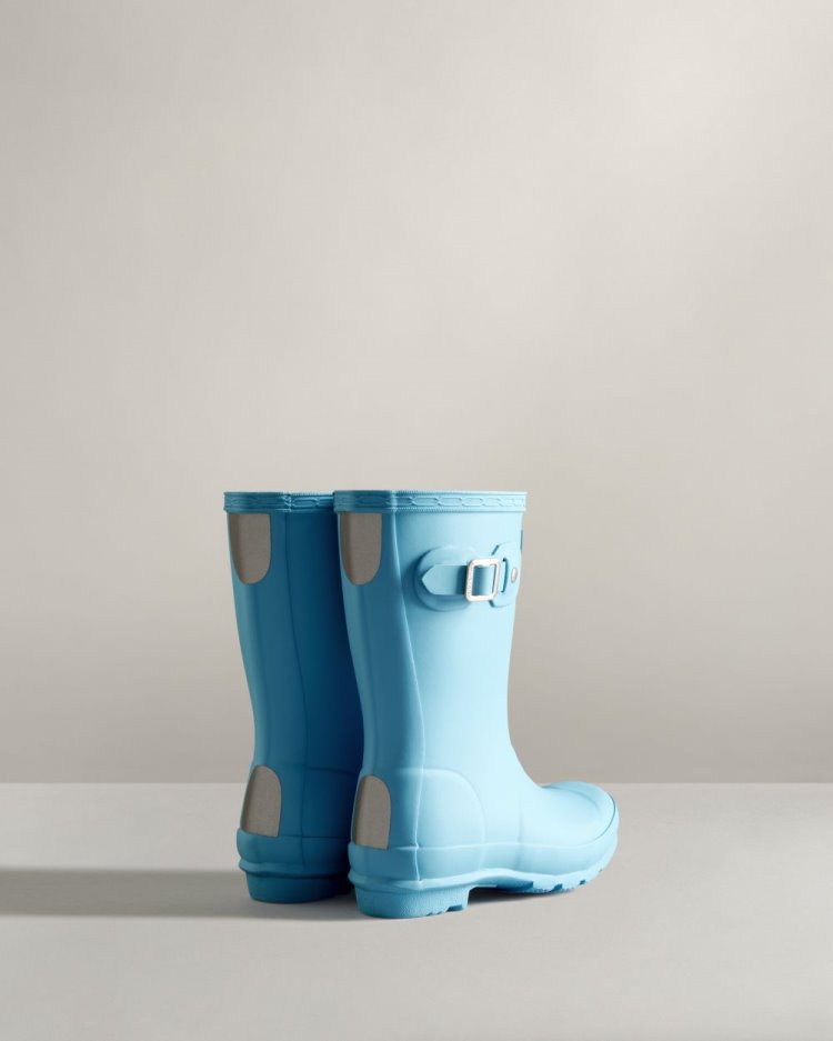 Botas de Agua Bajas Hunter Original Rain Niños Azules Uruguay | L9D-4161