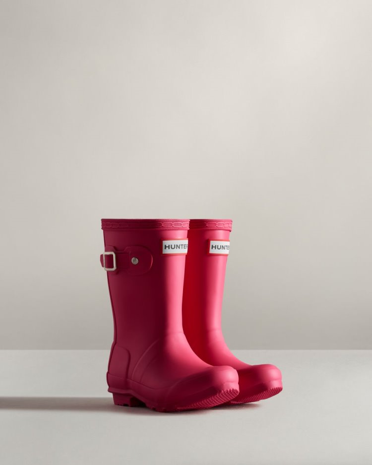 Botas de Agua Bajas Hunter Original Rain Niños Rosas Uruguay | Y3T-3376