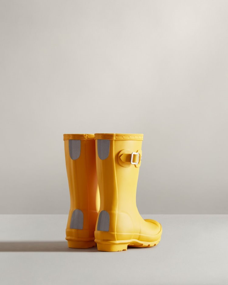 Botas de Agua Bajas Hunter Original Rain Niños Amarillo Uruguay | D5Z-9451