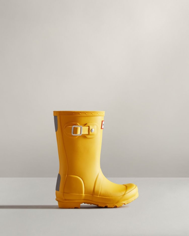 Botas de Agua Bajas Hunter Original Rain Niños Amarillo Uruguay | D5Z-9451