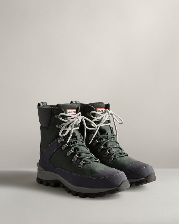 Botas de Invierno Hunter Insulated Recycled Polyester Commando Hombre Verde Azul Marino Uruguay | G4B-6904