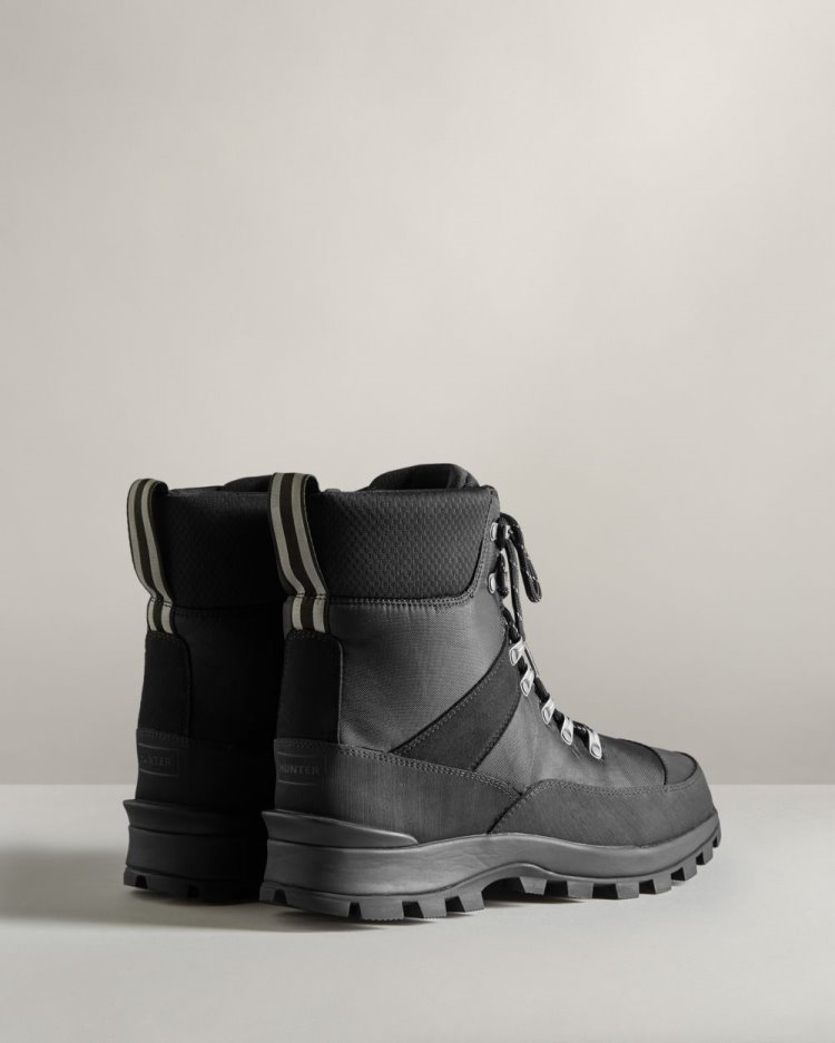 Botas de Invierno Hunter Insulated Recycled Polyester Commando Hombre Negras Uruguay | U1Q-4157