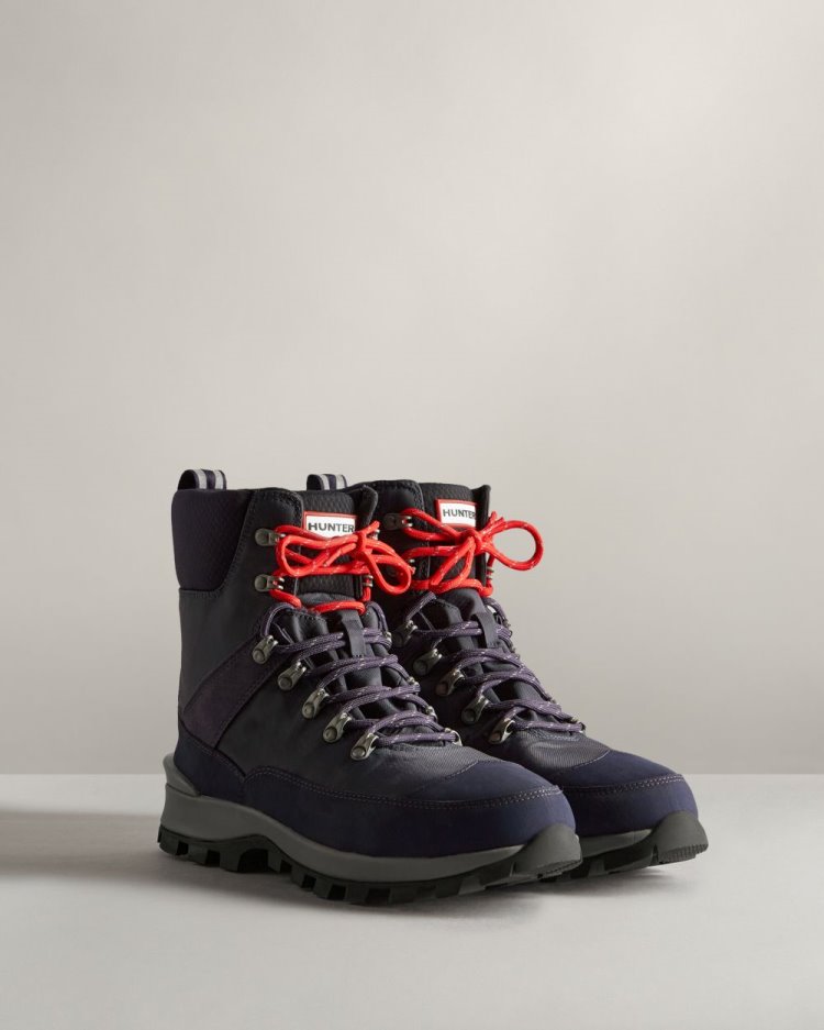 Botas de Invierno Hunter Insulated Recycled Polyester Commando Hombre Azul Marino Azules Uruguay | K4H-7188