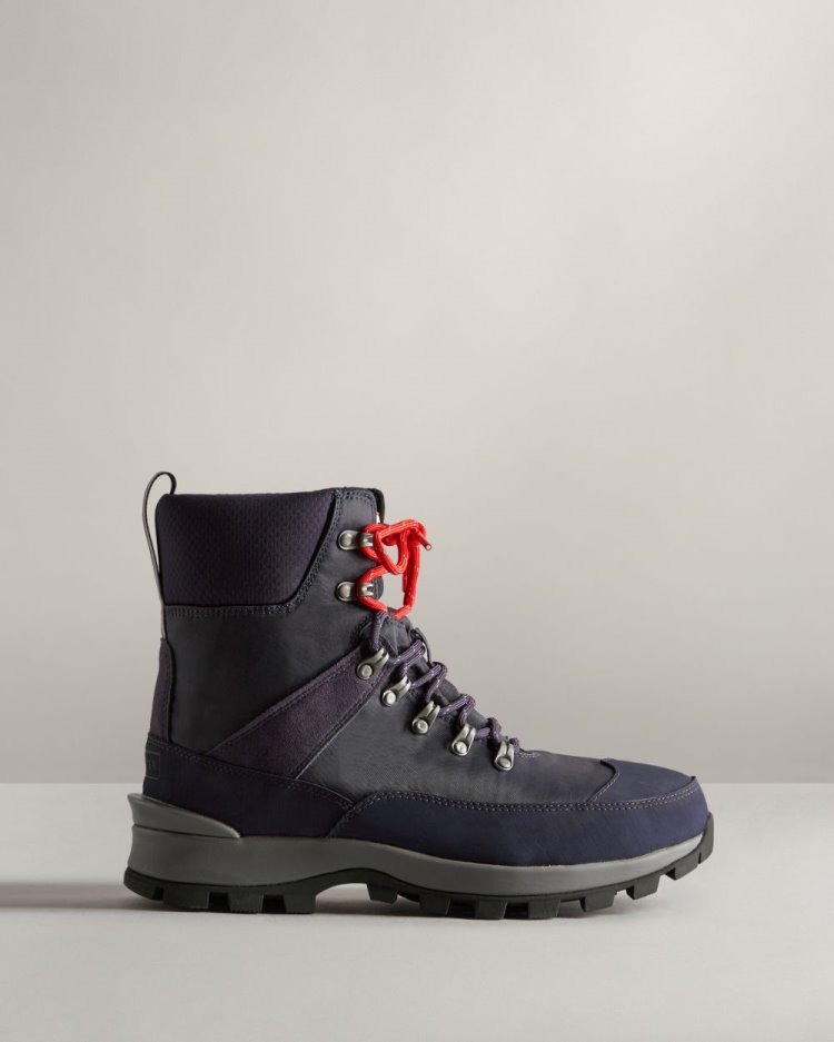 Botas de Invierno Hunter Insulated Recycled Polyester Commando Hombre Azul Marino Azules Uruguay | K4H-7188