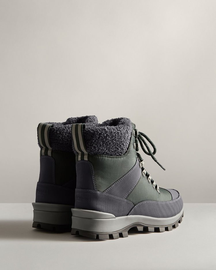 Botas de Invierno Hunter Insulated Recycled Polyester Commando Mujer Verde Azul Marino Uruguay | U5Z-8628