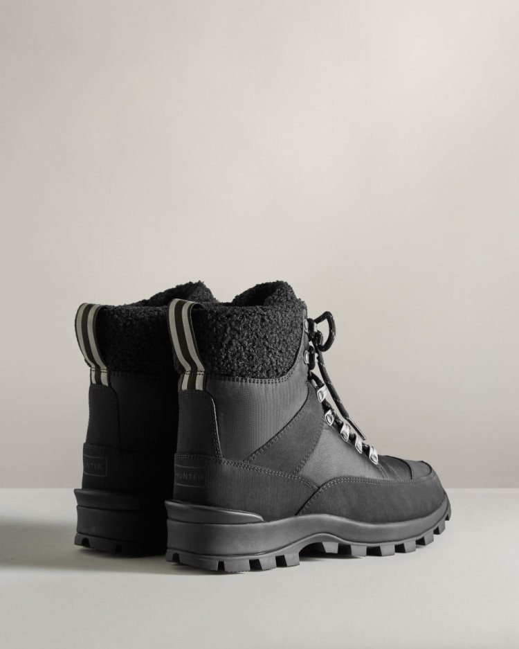 Botas de Invierno Hunter Insulated Recycled Polyester Commando Mujer Negras Uruguay | K3C-4995