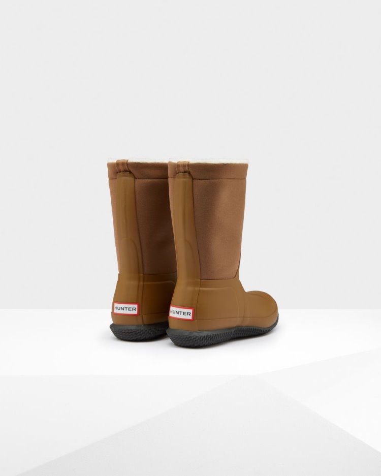 Botas de Invierno Hunter Insulated Roll Top Sherpa Mujer Marrones Uruguay | J8T-3149