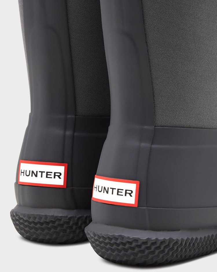 Botas de Invierno Hunter Insulated Roll Top Sherpa Mujer Negras Gris Uruguay | R9U-2960