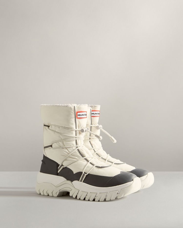 Botas de Nieve Hunter Insulated Recycled Polyester Snow Mujer Blancas Uruguay | Y8H-0675