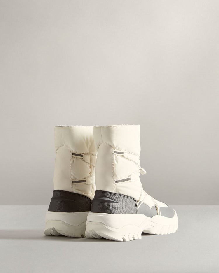 Botas de Nieve Hunter Insulated Recycled Polyester Snow Mujer Blancas Uruguay | Y8H-0675