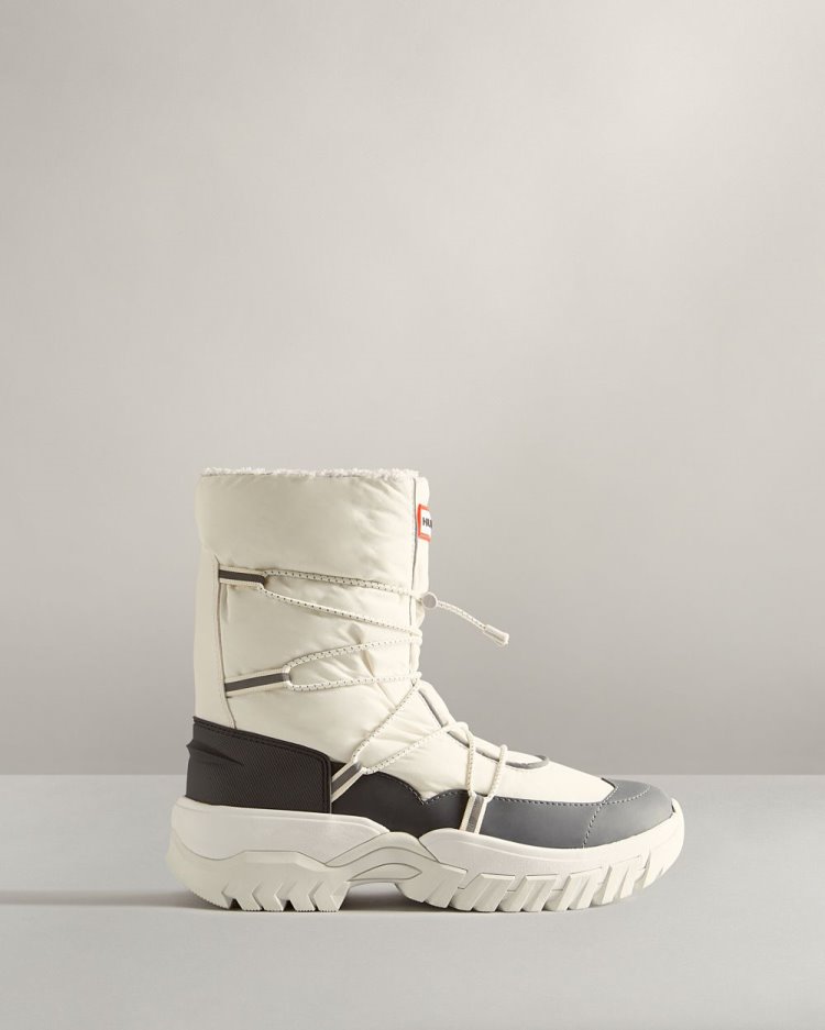 Botas de Nieve Hunter Insulated Recycled Polyester Snow Mujer Blancas Uruguay | Y8H-0675