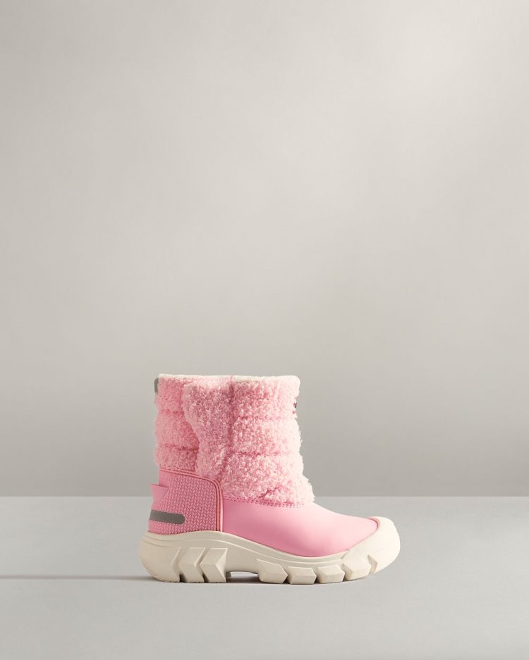 Botas de Nieve Hunter Insulated Sherpa Snow Niños Rosas Uruguay | Y4Y-1103