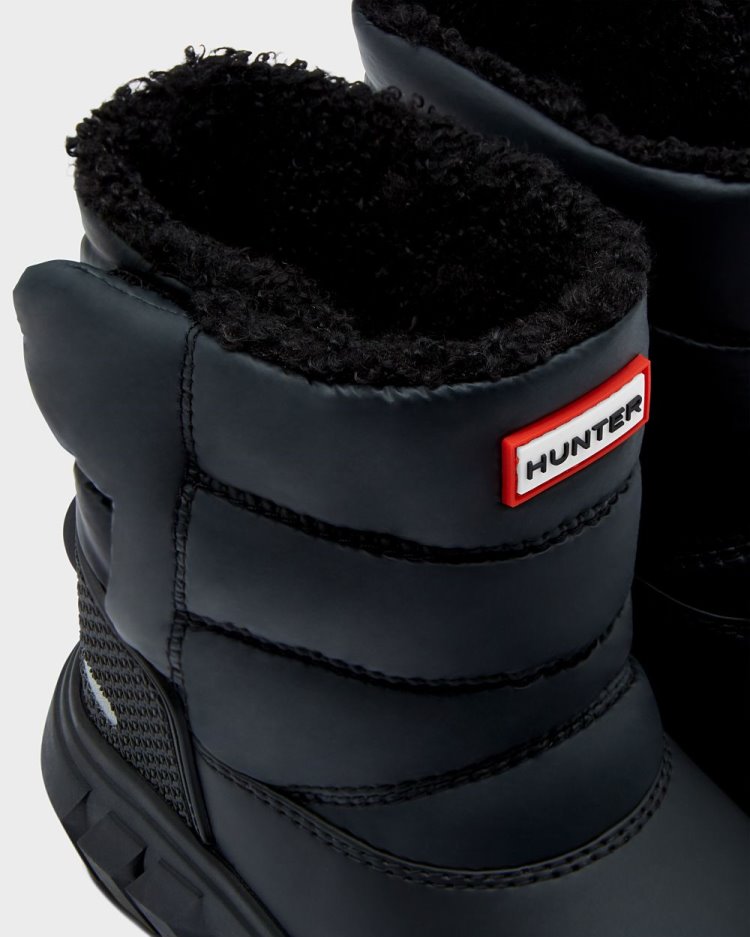 Botas de Nieve Hunter Insulated Snow Niños Negras Uruguay | V5I-1671