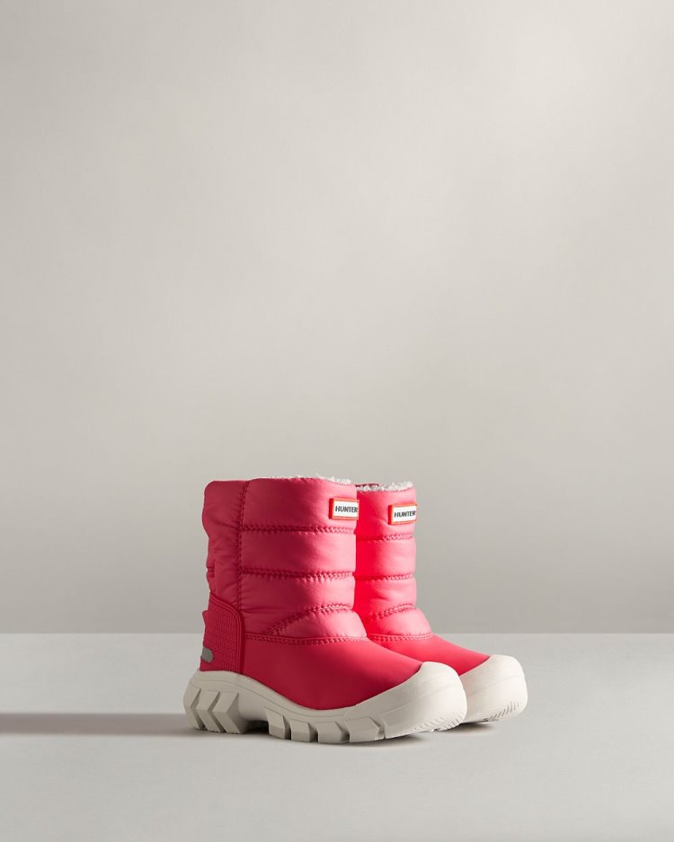 Botas de Nieve Hunter Insulated Snow Niños Rosas Uruguay | E5B-8980