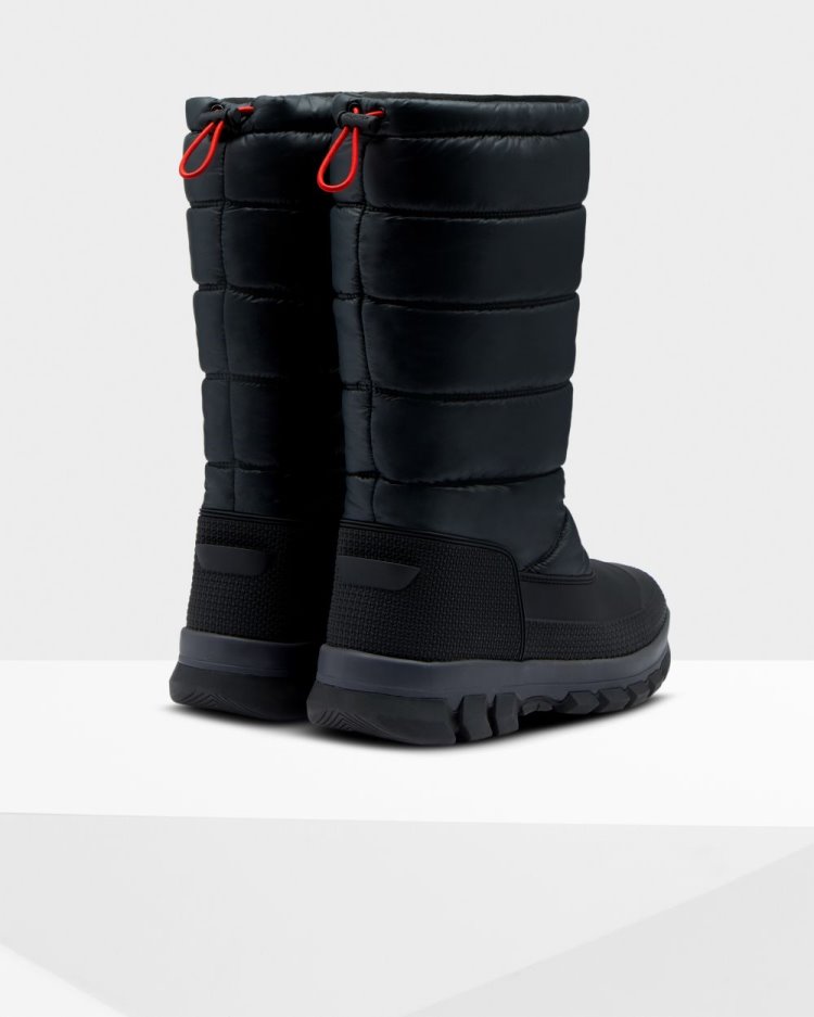 Botas de Nieve Hunter Insulated Tall Snow Hombre Negras Uruguay | F6D-7114