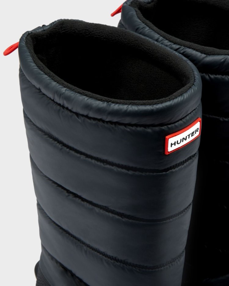 Botas de Nieve Hunter Insulated Tall Snow Hombre Negras Uruguay | F6D-7114