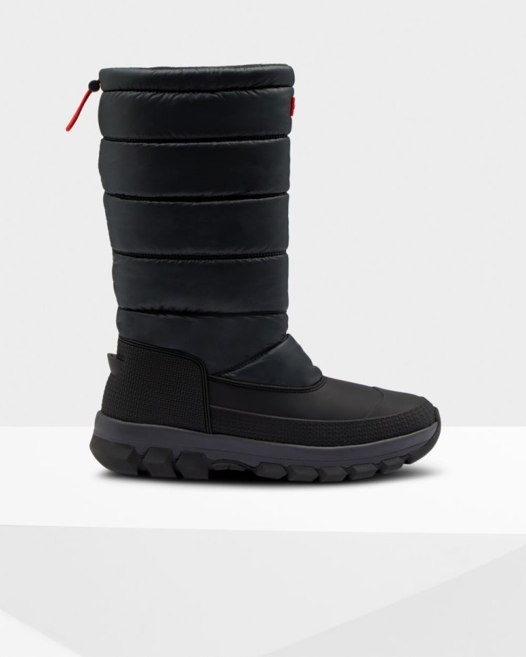 Botas de Nieve Hunter Insulated Tall Snow Hombre Negras Uruguay | F6D-7114