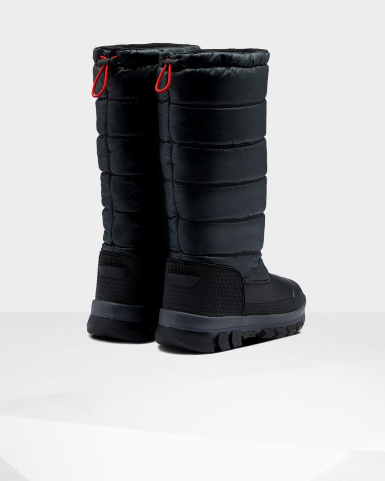 Botas de Nieve Hunter Insulated Tall Snow Mujer Negras Uruguay | E1K-5325