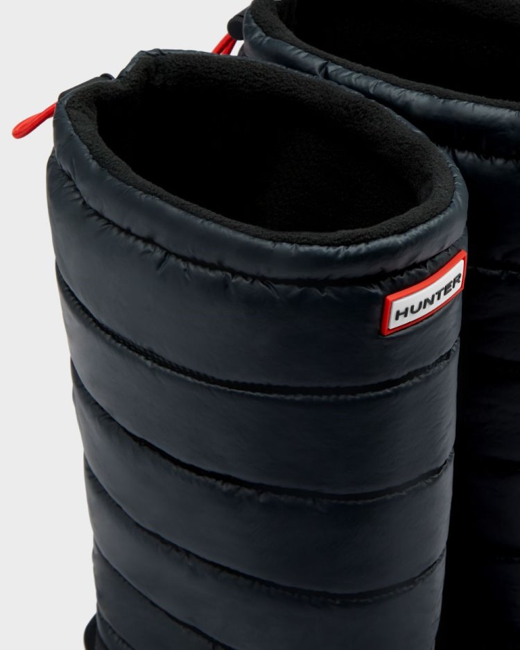 Botas de Nieve Hunter Insulated Tall Snow Mujer Negras Uruguay | E1K-5325