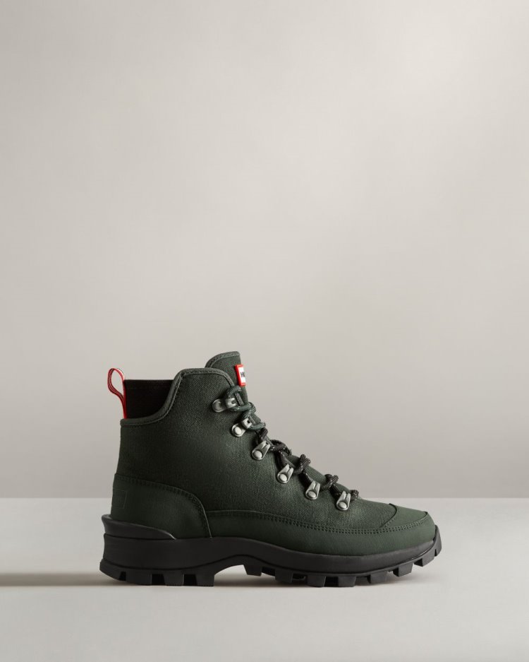 Botines Hunter Canvas Desert Commando Mujer Verde Uruguay | Y6R-0251