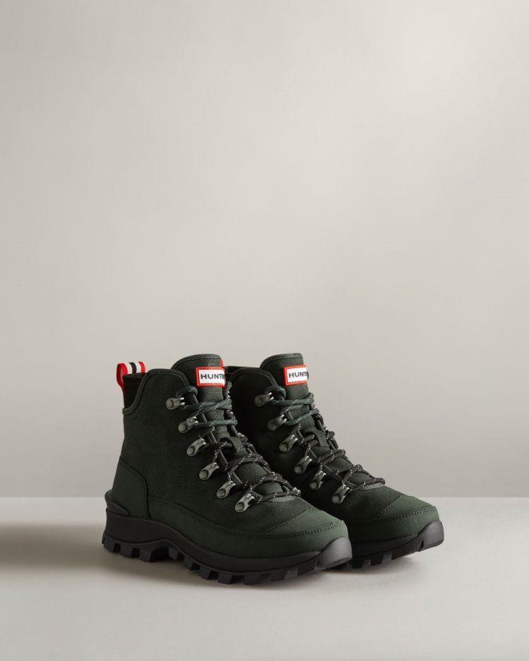 Botines Hunter Canvas Desert Commando Mujer Verde Uruguay | Y6R-0251