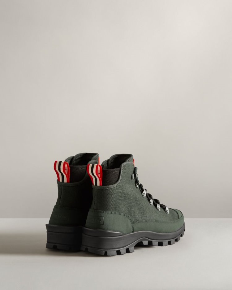 Botines Hunter Canvas Desert Commando Mujer Verde Uruguay | Y6R-0251