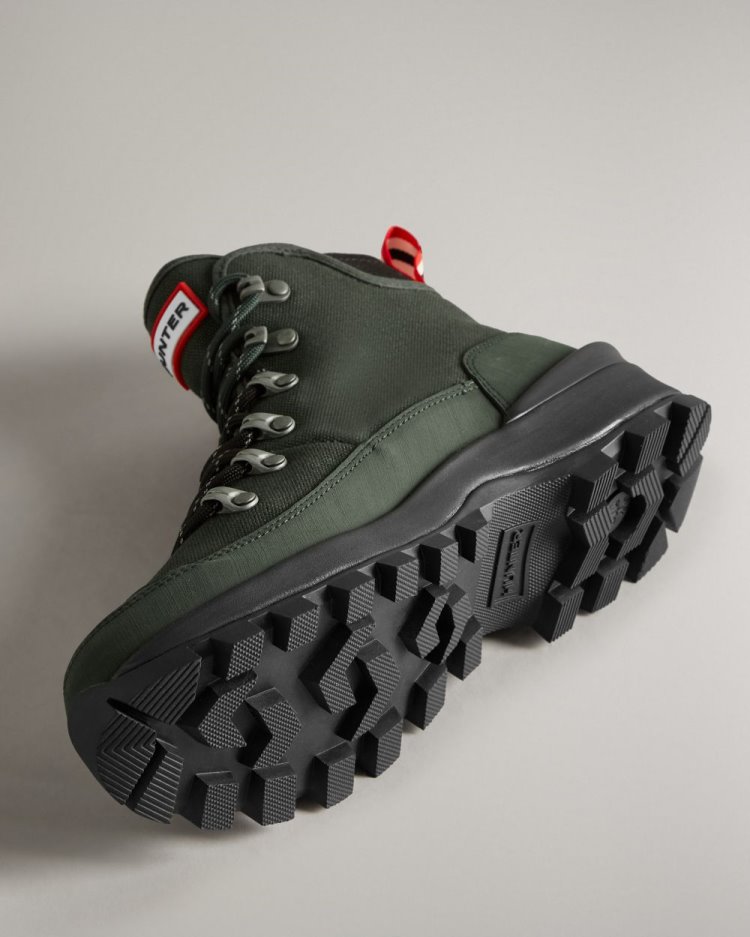 Botines Hunter Canvas Desert Commando Mujer Verde Uruguay | Y6R-0251