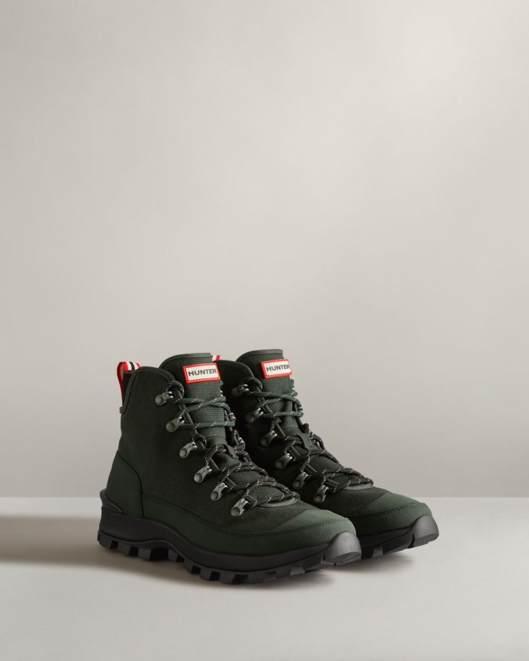 Botines Hunter Canvas Desert Commando Hombre Verde Uruguay | S8U-8698