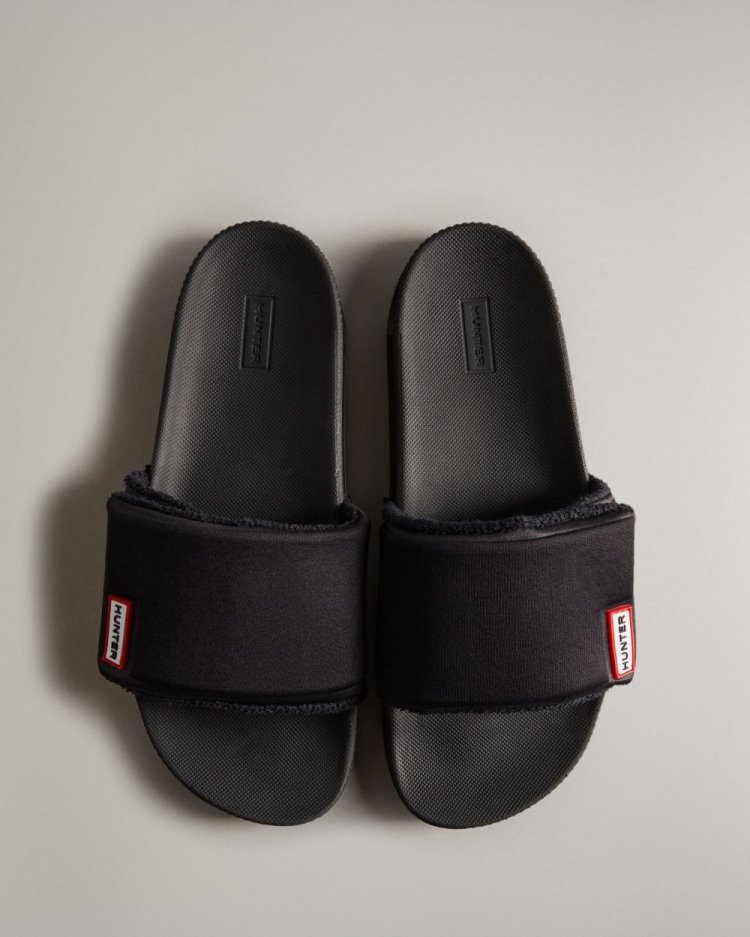 Chanclas Hunter Adjustable Slides Hombre Negras Uruguay | O2M-3305