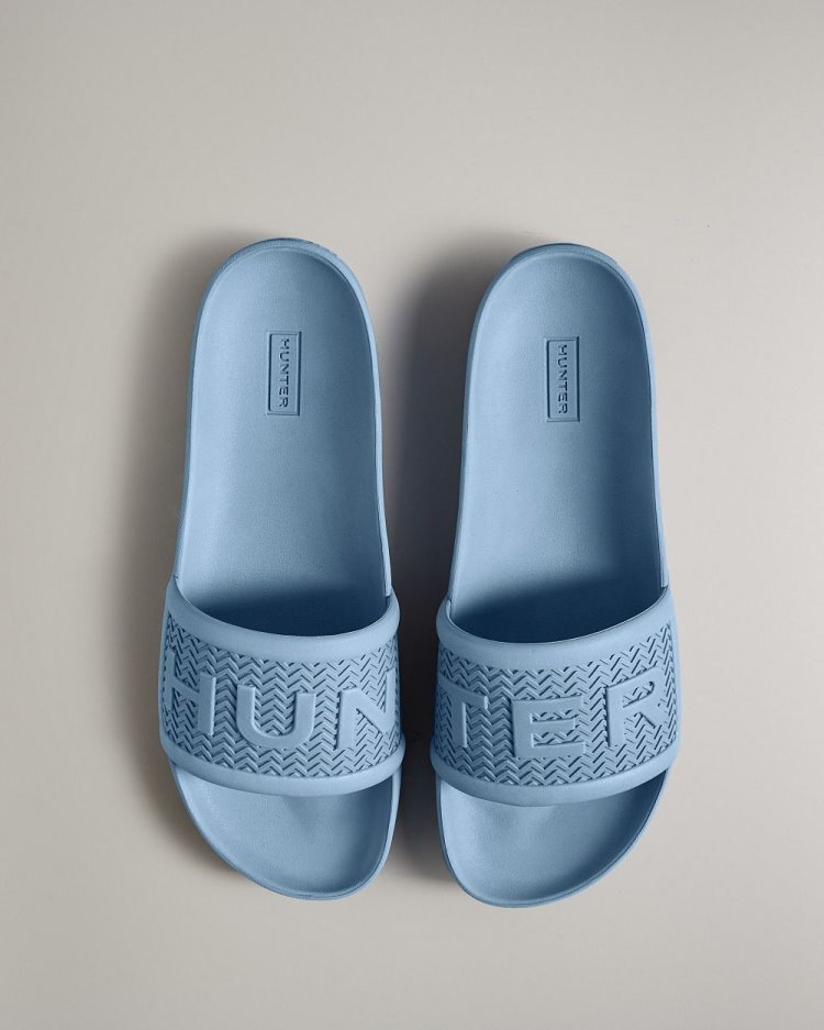 Chanclas Hunter BLOOM™ Slides Hombre Azules Uruguay | W3S-8479