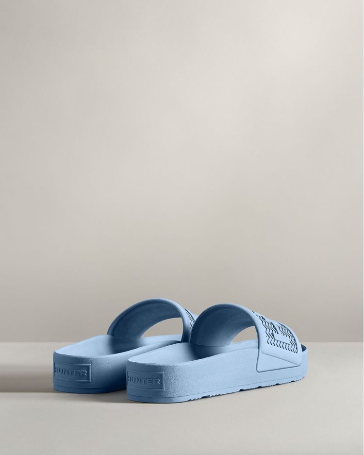 Chanclas Hunter BLOOM™ Slides Hombre Azules Uruguay | W3S-8479