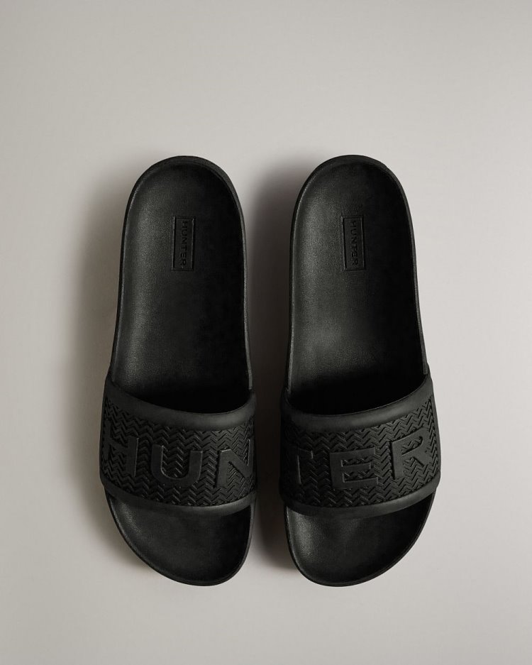 Chanclas Hunter BLOOM™ Slides Hombre Negras Uruguay | O3M-5064