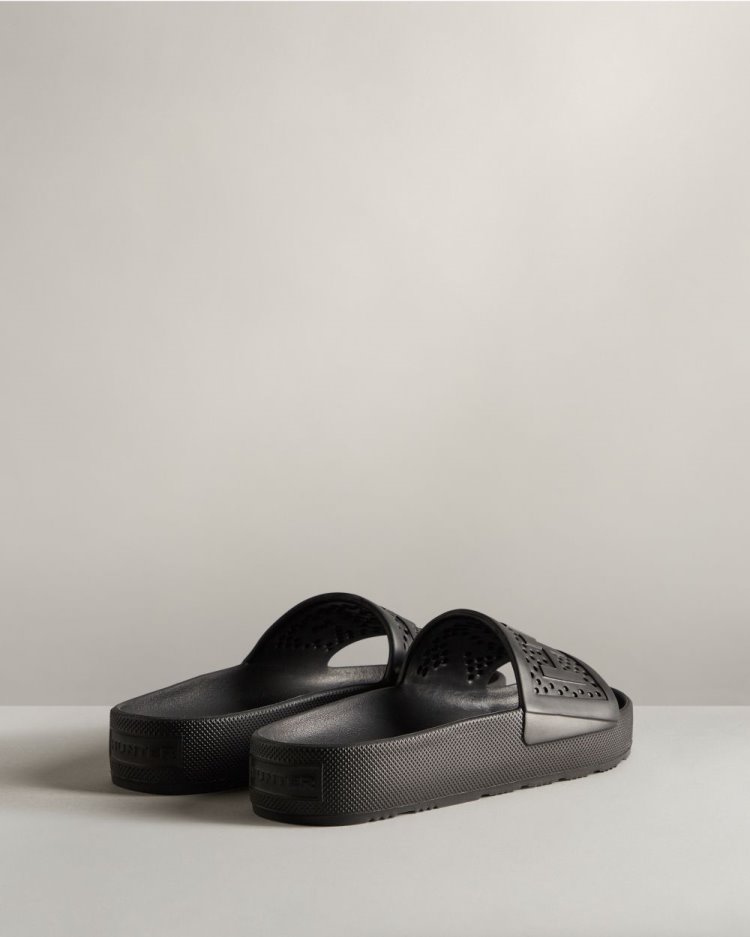 Chanclas Hunter Lightweight Moulded Slides Hombre Negras Uruguay | I3H-3588