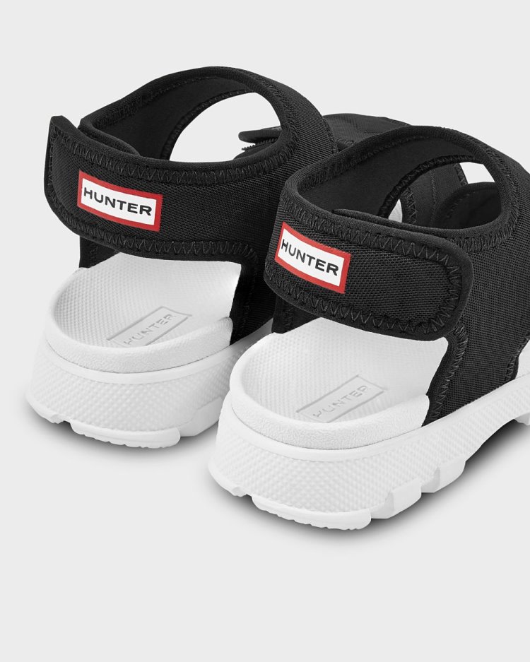 Sandalias Para Caminar Hunter Outdoor Walking Niños Negras Uruguay | O2S-0598