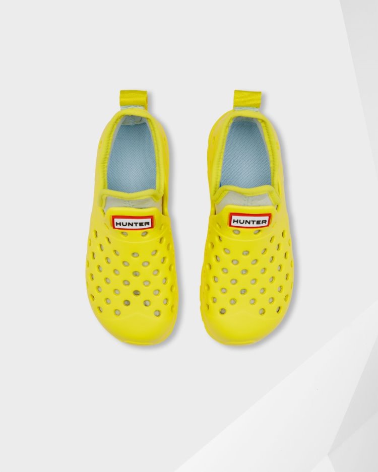 Zapatos De Agua Hunter Lightweight Outdoor Niños Amarillo Verde Menta Uruguay | K6X-9590